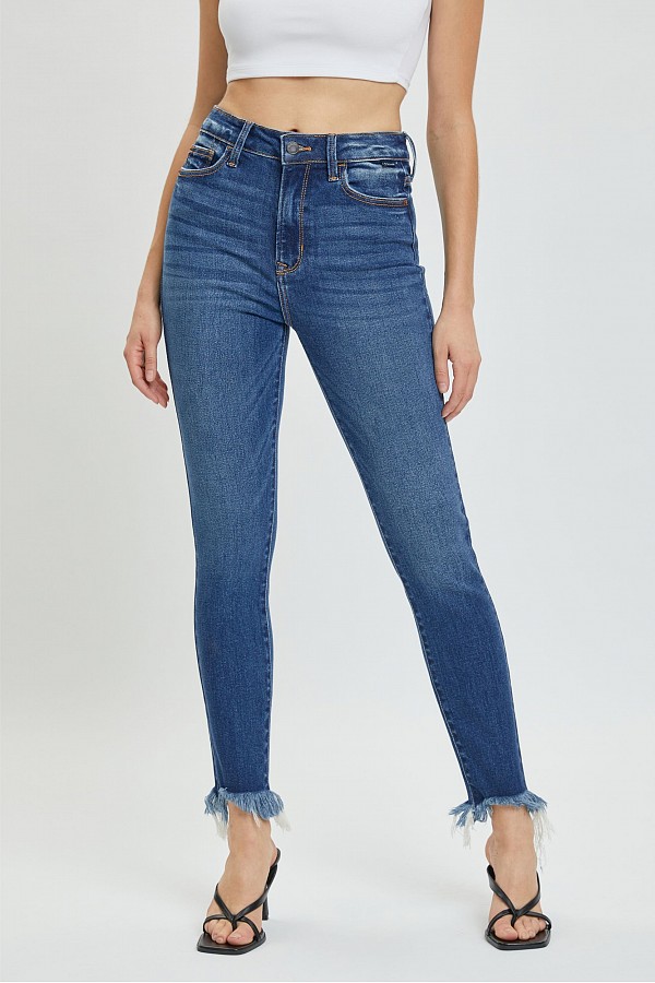 High Rise Ankle Skinny 